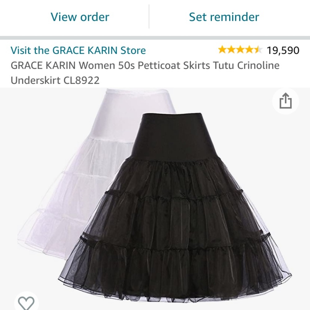 Set of 2 petticoats